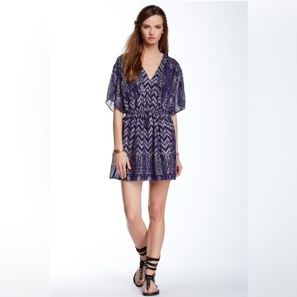 Free People “Love Your Chaos” Mini Dress - Plum - Women’s Size Small